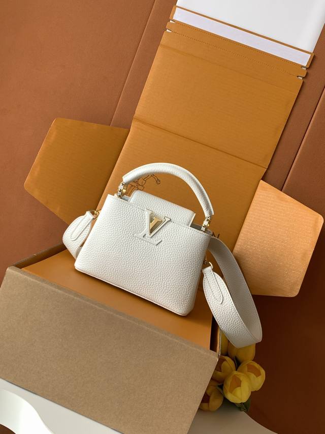 Factory Price P Premium All-Steel M59433 Imported Cowhide White with Gold Buckle