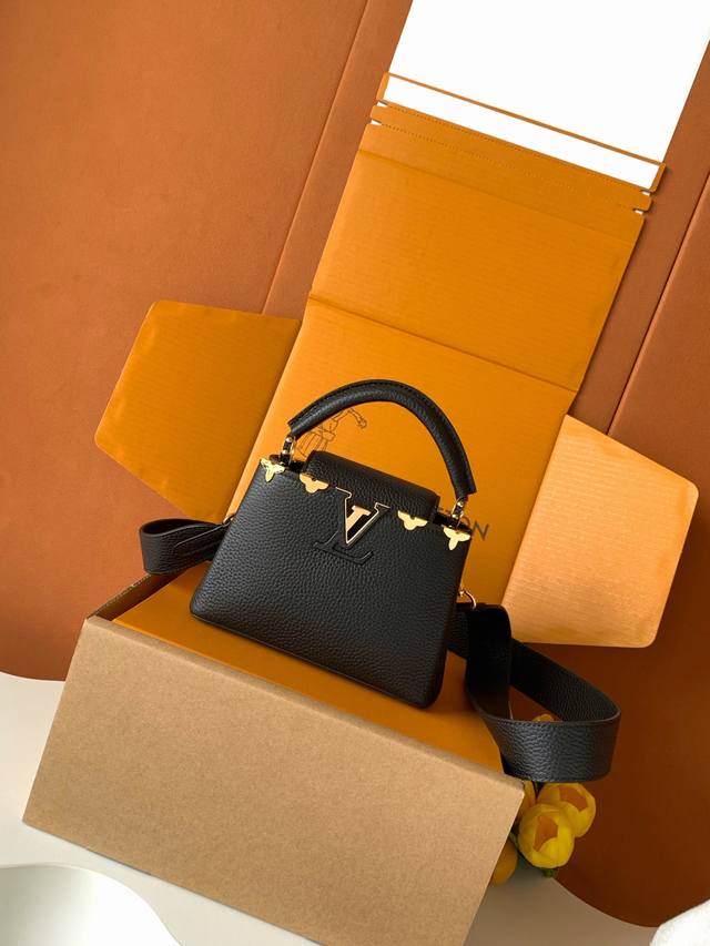 Factory Price P M56669 Black Gold Premium All-Steel Hardware Imported Cowhide Th