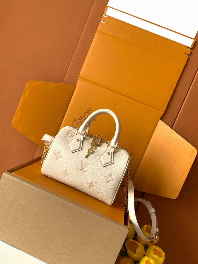 Factory Price P Premium Mb163C Chip Version Original Leather Speedy Bandouli