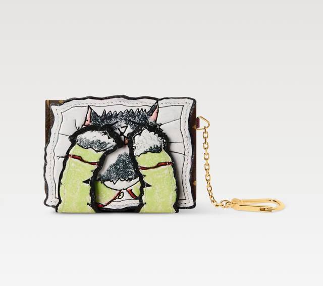 M25732 Monogram Canvas Wallet (Official Image) Cat Bi-fold Wallet Pawket Wallet