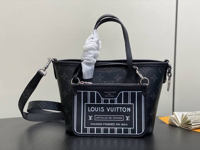 Original Quality M15210 Black Floral Reversible Shopping Bag Neverfull Bandoulie