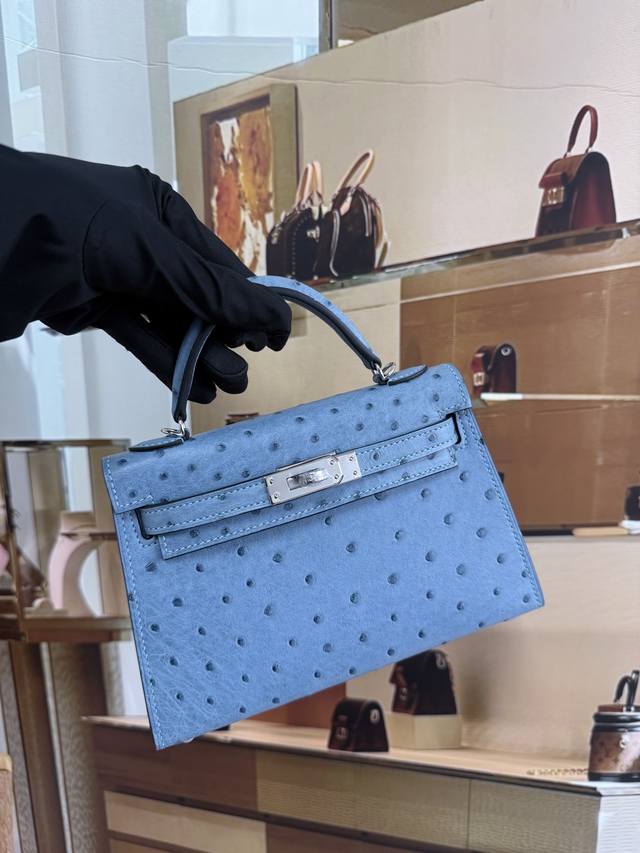 Bargain Deal! 2nd Generation Imported Ostrich Leather, 19cm, with Long Shoulder