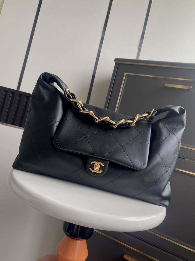 In Stock ~ Horizontal Chanel 25K Hippie Hobo Bag! A Fall/Winter runway Hobo Maxi