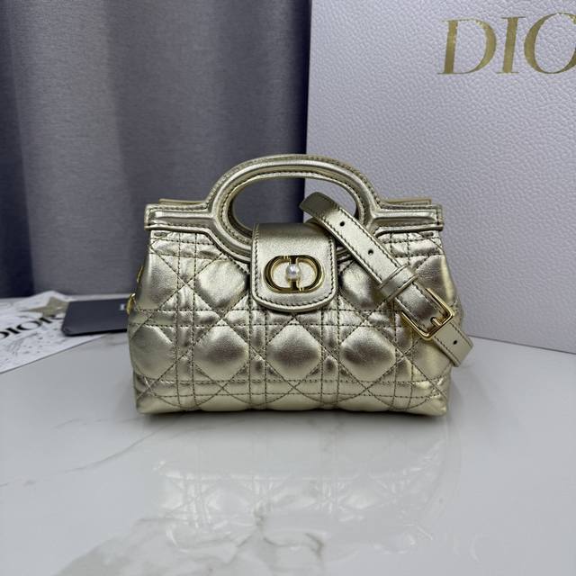 Top-quality replica of this Dior Jolie Top Handle mini chain handbag, a new piec
