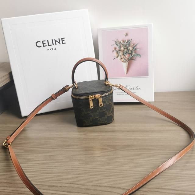 Authentic Celine new arrival! | New year's 3D box bag, small cylindrical bag wit