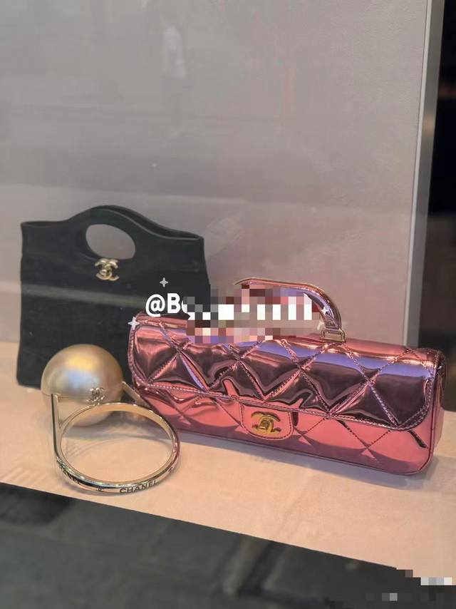 Top-quality original single-piece taro pink and purple large-size Ohanel flap ba