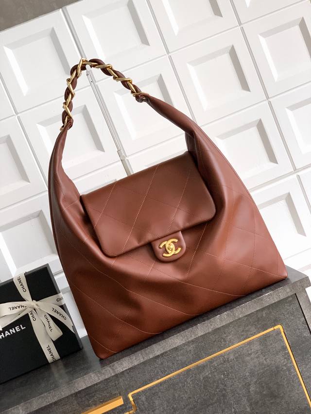 Top-quality original Ohanel 25K wine red oversized hippie Hobo bag! A Fall/Winte