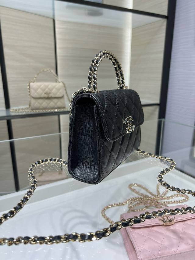 Platinum Edition Authentic Packaging (as pictured) In Stock Leather Chain Handle