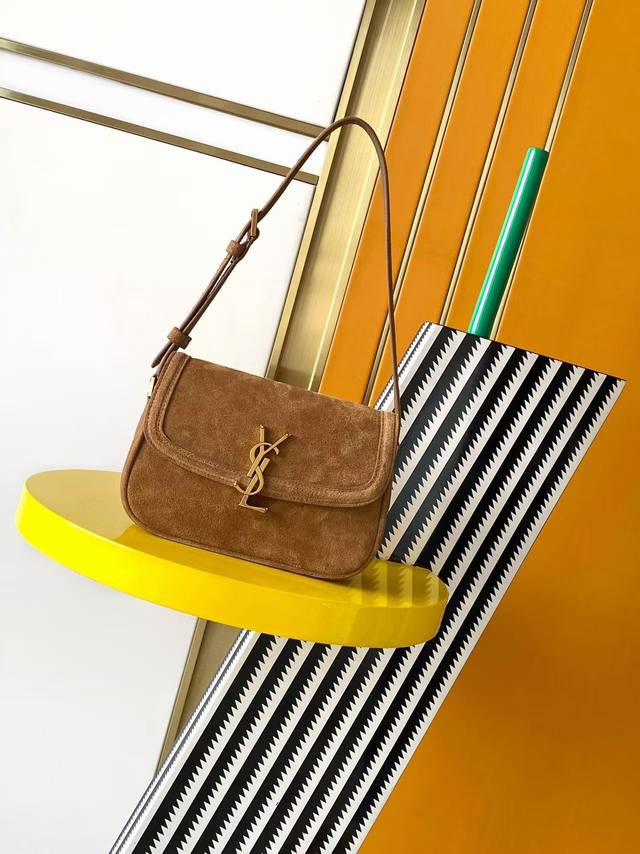 Authentic Such a charming and chic texture! YSL Solferino Medium Box Leather Han