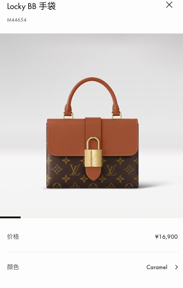 Top-tier original single dynamic chip This compact yet stylish Locky BB handbag