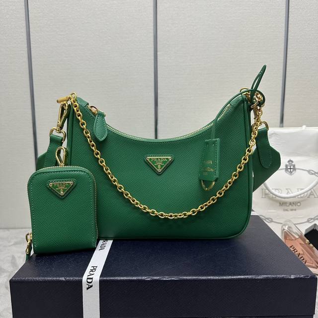 Upgraded 3-in-1 New 1Bh204 Cross-grain Full Leather with Gold Hardware. The Nylo