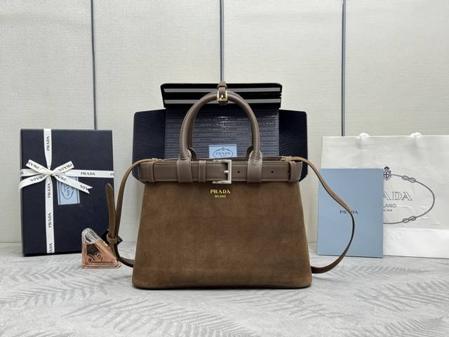 New Women's Handbag, Small Size 1Ba434, Suede/Faux Leather. This women's handbag