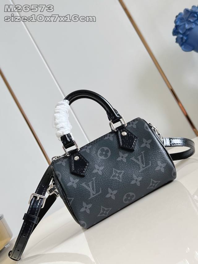 Factory Price P Top-Tier Original Model M26573 Nano Speedy Handbag (All-Steel Ve