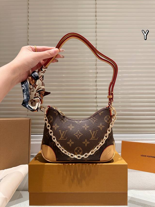 Mini Croissant Bag with Scarf (Ddd) LV Monogram Croissant Bag, Shoulder/Crossbod