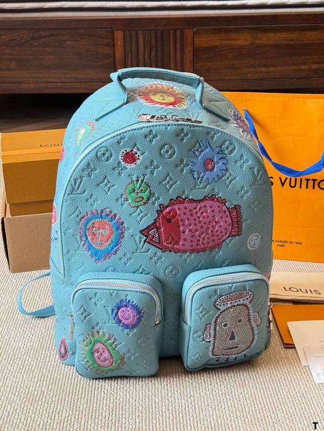 Louis Vuitton x Yayoi Kusama Collaboration Backpack. This limited-edition Louis