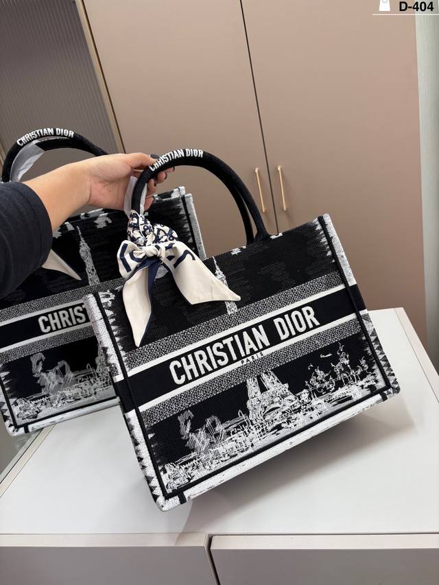 36cm with scarf. Dior Dior Tote bag. Super large capacity and durable. Guarantee