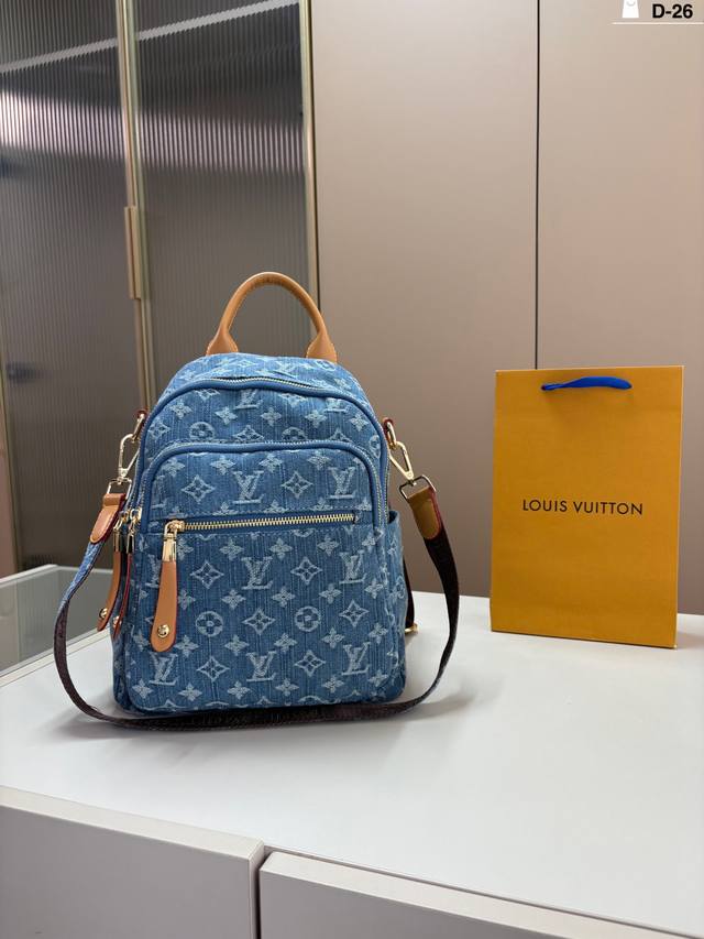 Louis Vuitton Denim Backpack So versatile it's unbeatable Large capacity and loo