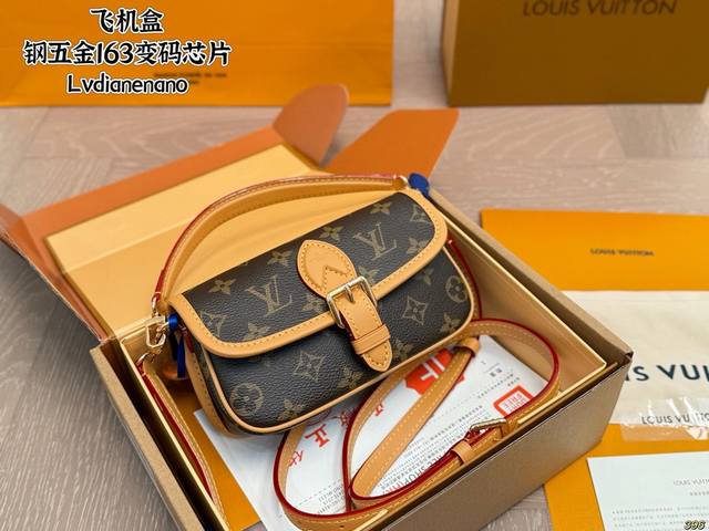 Airplane Box Steel Hardware 163 Variable Code Chip Lv Diane Nano New Mini Baguet