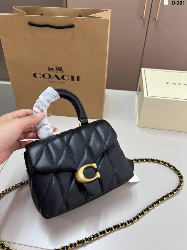 Coach October New Arrival Tabby Top Handle The Nappa lambskin top handle is fina