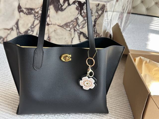 Size: 34*28cm Coach tote bag, classic logo shopping bag, suitable for all season