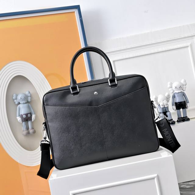 Montblanc official website synchronized high-version briefcase/crossbody bag, ex