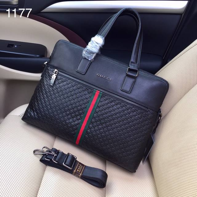 New Gucci 1177# Men's Premium Briefcase/Handbag/Crossbody Bag - Hot Selling Item