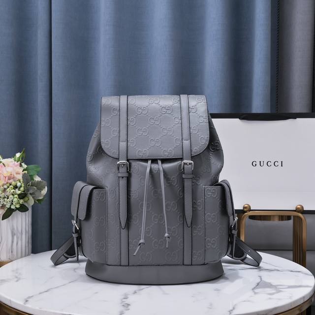 Original Gucci Signature Leather Classic Backpack (450459) from the official web