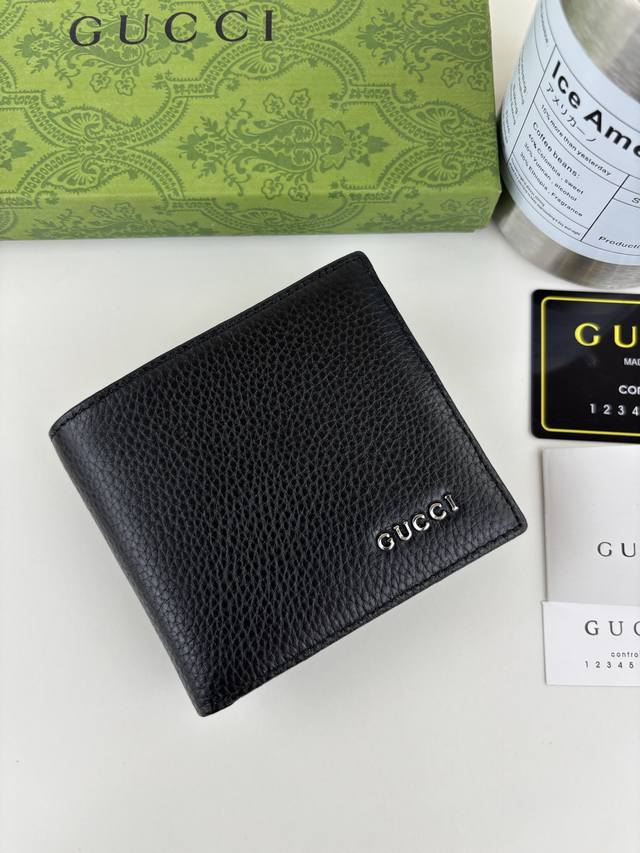 Guccl's new Gg Emblem series features ultra-soft lychee-textured black leather w