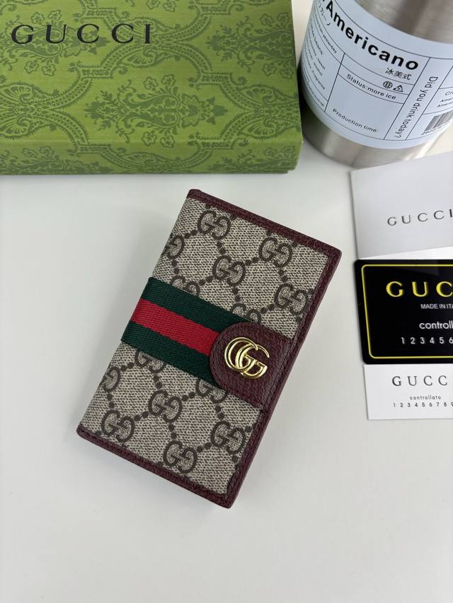 New arrival, synchronized with Guccl official website! Ophidia series cardholder