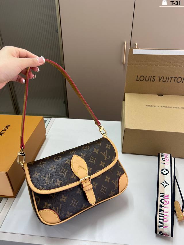 Chip version Louis Vuitton baguette bag Crossbody is not only retro and fashiona