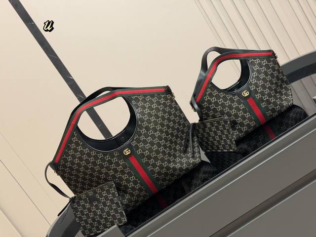 Gucci shopping bag, canvas material, large capacity to meet daily needs, especia