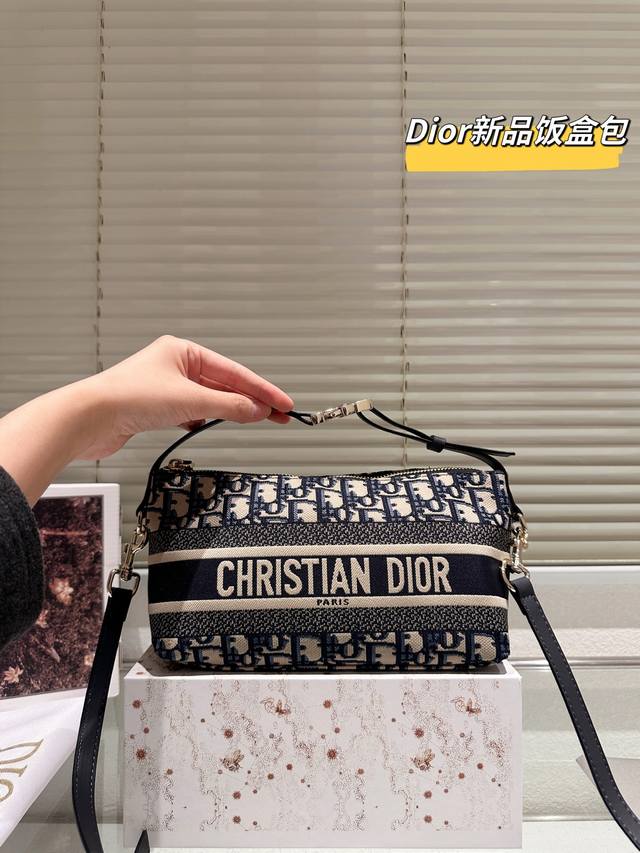 Comes with box Size: 22*14Cm A cute Dior Nomad lunchbox bag A Hobo lunchbox bag
