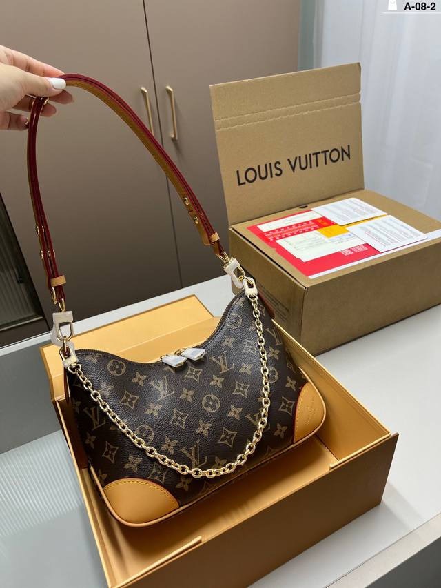 Chip version Lv latest croissant bag Vintage classic shoulder bag looks amazing