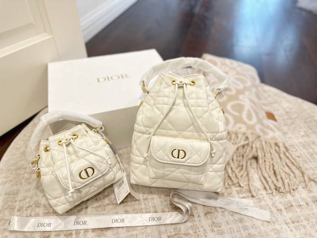 Foldable gift box packaging. Size: 15cm x 20cm. Dior Caro Bucket Bag. It's hard