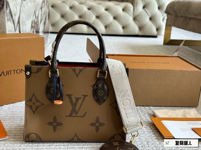 Reissue Size: 25*20Cm The long-awaited Louis Vuitton Onthego small tote bag Fina