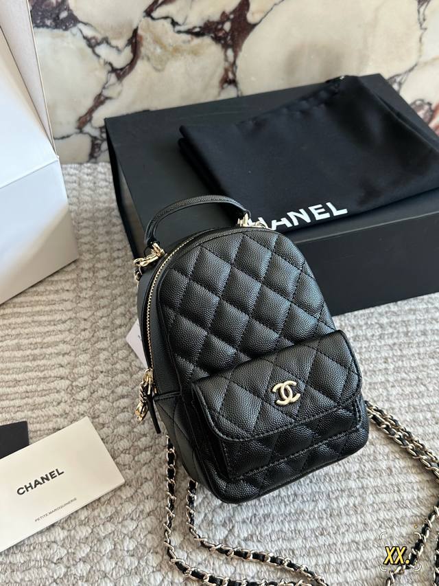 Comes with box Size: 13*18Cm Chanel 24C New Backpack This season's super cute li