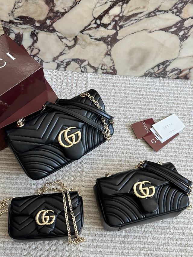 New Marmont GG (Golden G) bag with gift box. Sizes: 26*15cm, 22*13cm, 17*11cm. A