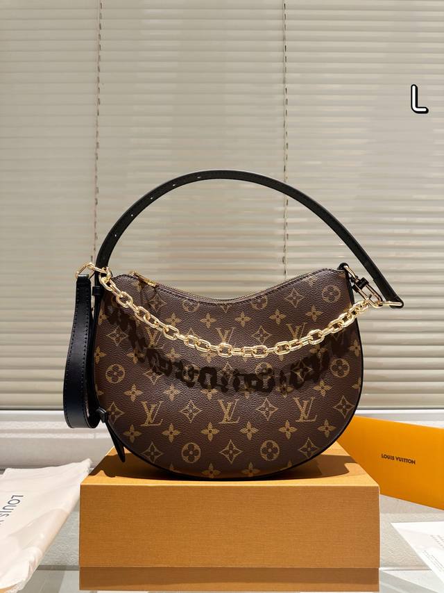 Leather version of the LV Cookie Bb. Full monogram canvas, not vegetable-tanned,