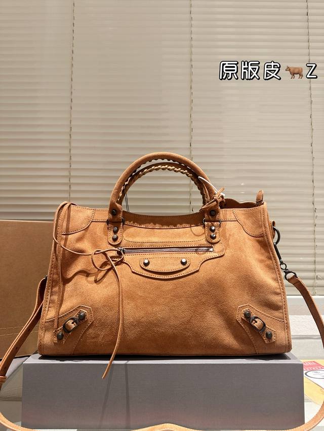 Suede with box * Large size Balenciaga's most iconic Le City handbag series 2025