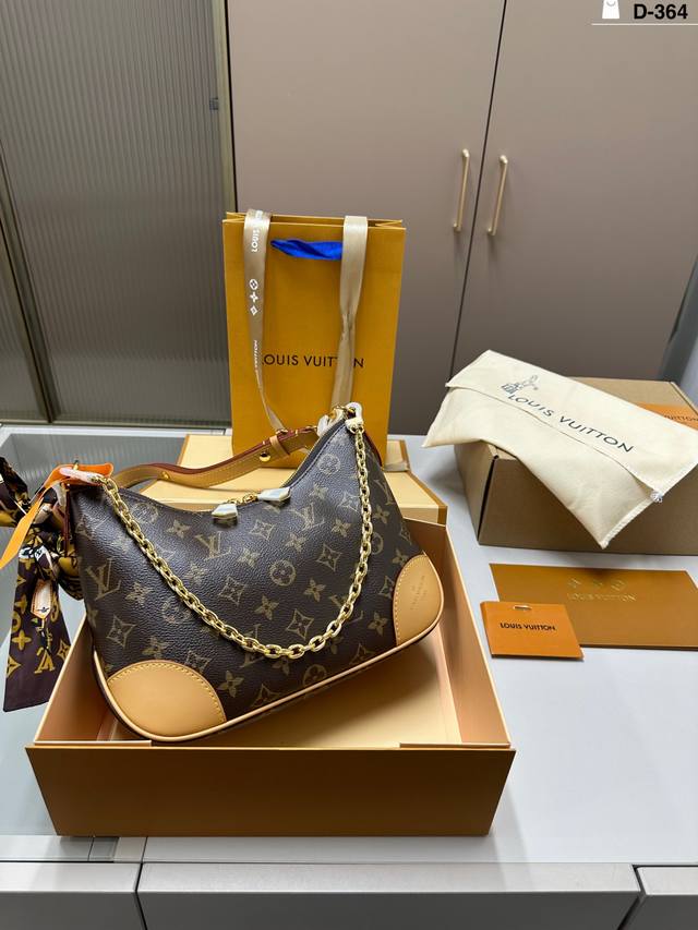 Chip version Lv latest croissant bag Vintage classic shoulder bag looks amazing