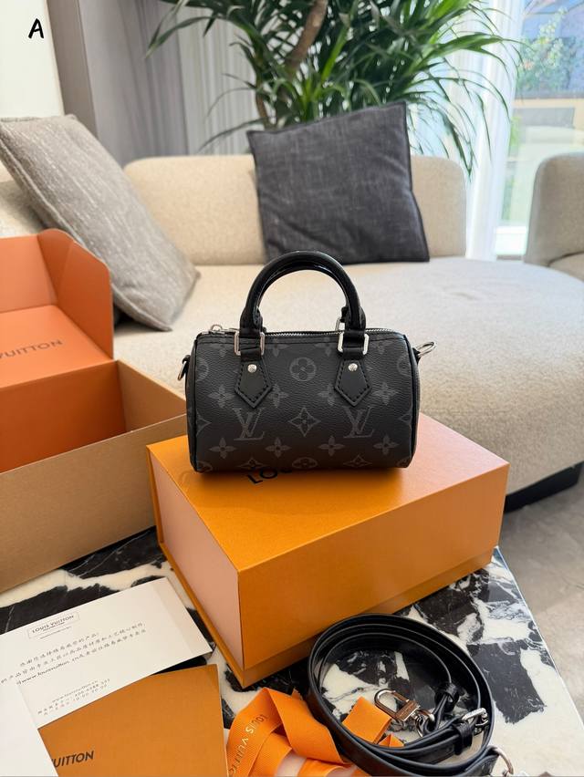 Lv Black Monogram Speedy Nano Ddd. Unlike the vibrant classic monogram, it leans