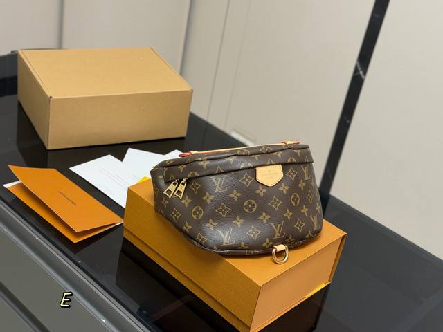 Folding box plus airplane box LV color-changing leather waist bag Can be used as