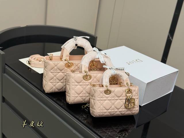 Comes with box Dior Lady Lambskin Horizontal Bag 2025 Dior New Bag Style Two str
