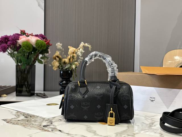 Comes with airplane case. Size: 19cm. Mcm pillow bag. Cute and playful. Can be w