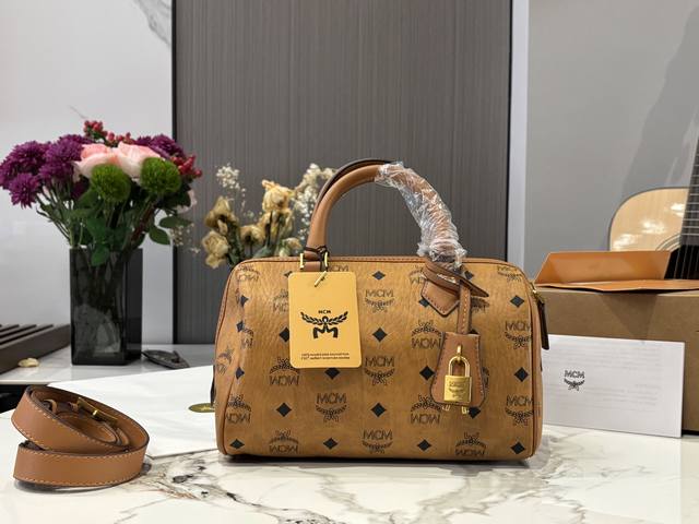 Comes with airplane case. Size: 25cm. Mcm pillow bag. Cute and playful. Can be w
