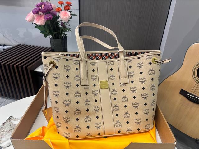 Upgraded version with box Mcm mother-daughter tote bag Classic shopping bag Buy