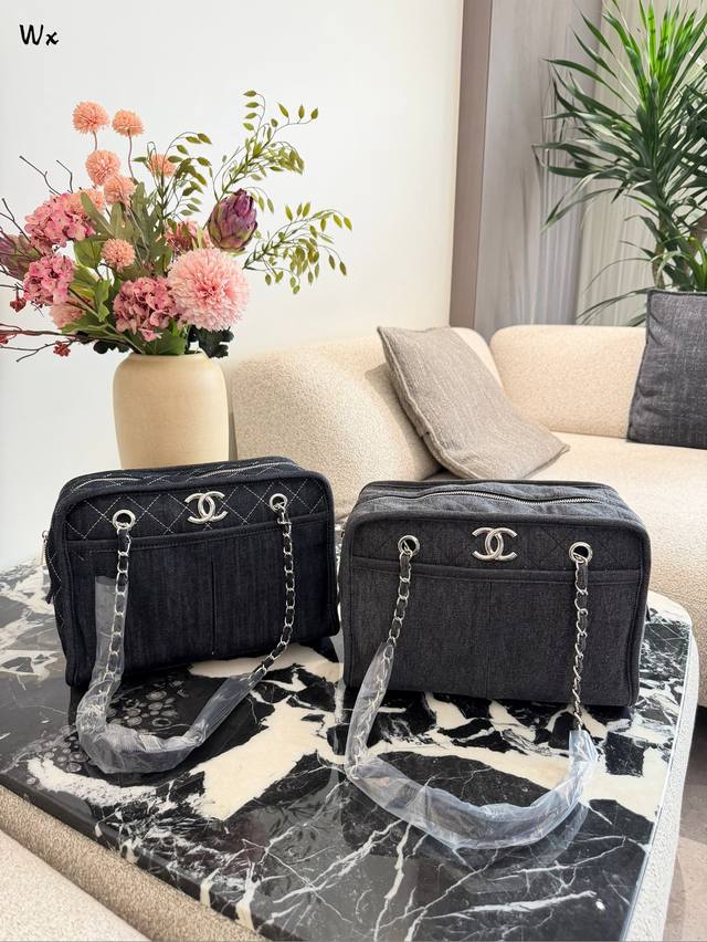 Chanel vintage denim tote! Great capacity! Highly recommend this! Perfect for a