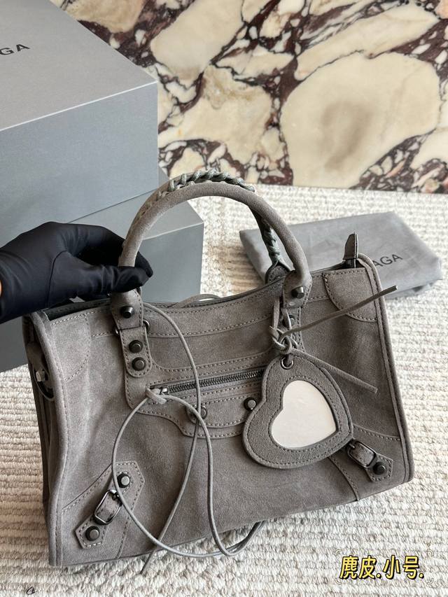 Suede with box Balenciaga Small Handbag The most iconic Le City series handbag T