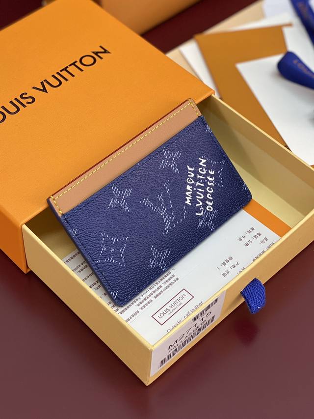 Factory Price p M27115 Silkscreen Blue! Card Holder/Card Sleeve Coated Canvas w