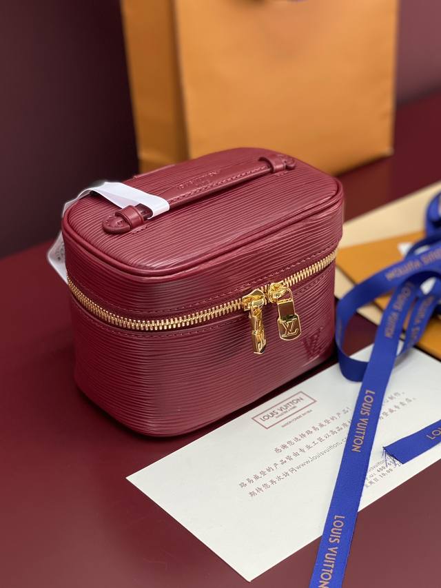 Factory Price p M25855 Purple Small! New Seasonal Nice Nano Cosmetic Bag with W